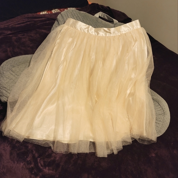 Satin + Tulle💕{Sequin Hearts}💕Skirt, Size L - Picture 1 of 5